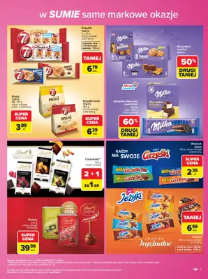 Carrefour - gazetka promocyjna Gazetka Same markowe okazje od poniedziałku 03.08 do piątku 14.08 - strona 17