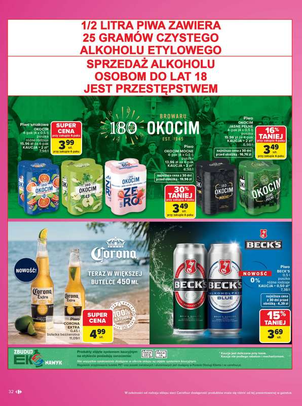 Carrefour - gazetka promocyjna Gazetka Same markowe okazje od poniedziałku 03.08 do piątku 14.08 - strona 32