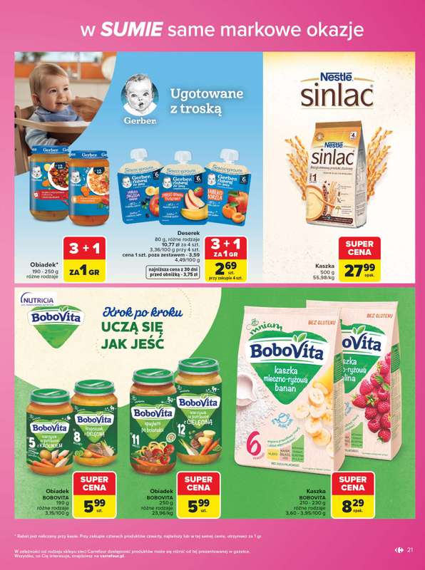 Carrefour - gazetka promocyjna Gazetka Same markowe okazje od poniedziałku 03.08 do piątku 14.08 - strona 21