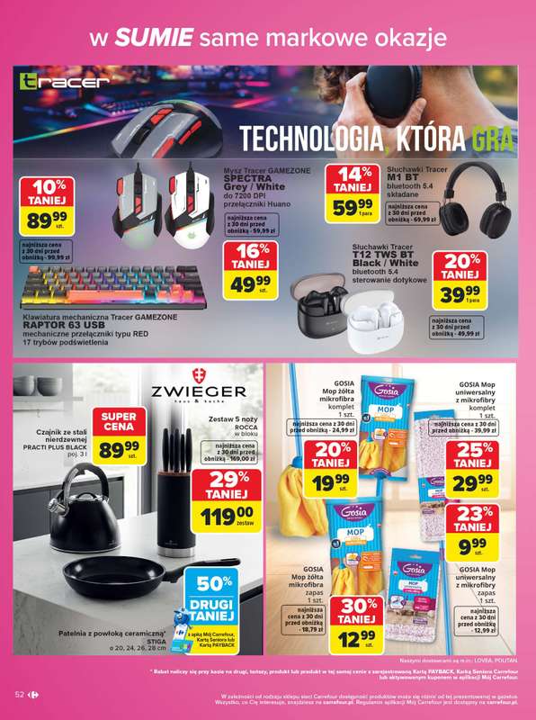 Carrefour - gazetka promocyjna Gazetka Same markowe okazje od poniedziałku 03.08 do piątku 14.08 - strona 52