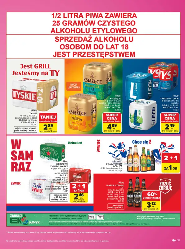 Carrefour - gazetka promocyjna Gazetka Same markowe okazje od poniedziałku 03.08 do piątku 14.08 - strona 31