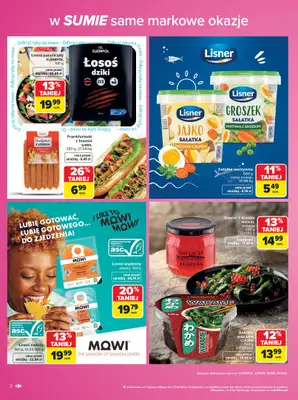 Carrefour - gazetka promocyjna Gazetka Same markowe okazje od poniedziałku 03.08 do piątku 14.08 - strona 2
