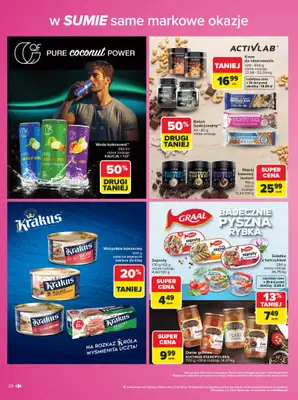 Carrefour - gazetka promocyjna Gazetka Same markowe okazje od poniedziałku 03.08 do piątku 14.08 - strona 28