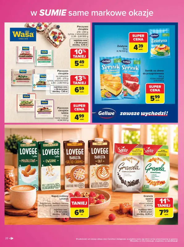 Carrefour - gazetka promocyjna Gazetka Same markowe okazje od poniedziałku 03.08 do piątku 14.08 - strona 20