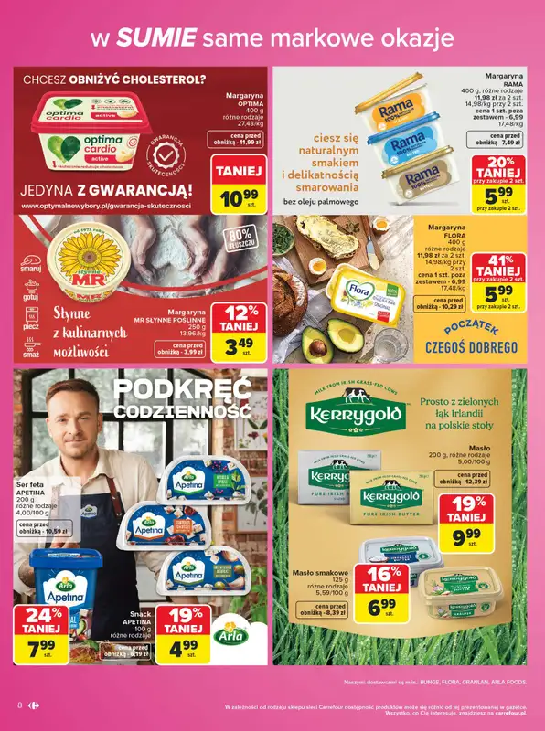 Carrefour - gazetka promocyjna Gazetka Same markowe okazje od poniedziałku 03.08 do piątku 14.08 - strona 8