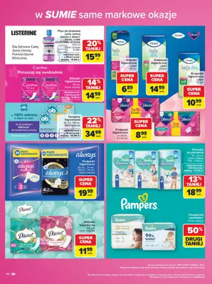 Carrefour - gazetka promocyjna Gazetka Same markowe okazje od poniedziałku 03.08 do piątku 14.08 - strona 46