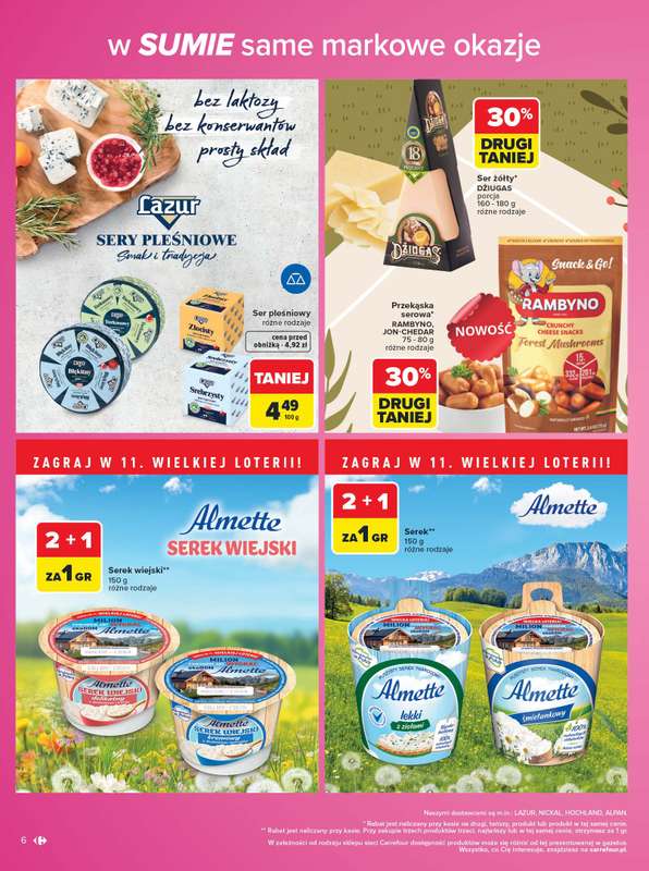 Carrefour - gazetka promocyjna Gazetka Same markowe okazje od poniedziałku 03.08 do piątku 14.08 - strona 6