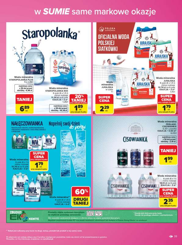 Carrefour - gazetka promocyjna Gazetka Same markowe okazje od poniedziałku 03.08 do piątku 14.08 - strona 39