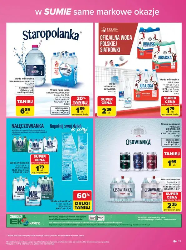 Carrefour - gazetka promocyjna Gazetka Same markowe okazje od poniedziałku 03.08 do piątku 14.08 - strona 39