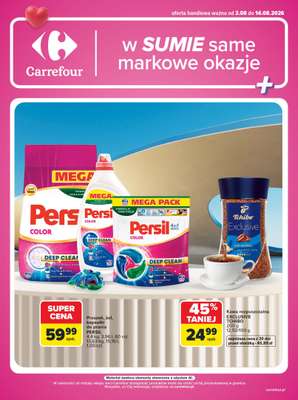 Carrefour - gazetka promocyjna Gazetka Same markowe okazje od poniedziałku 03.08 do piątku 14.08