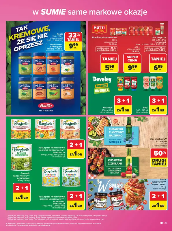 Carrefour - gazetka promocyjna Gazetka Same markowe okazje od poniedziałku 03.08 do piątku 14.08 - strona 25