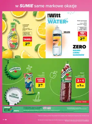 Carrefour - gazetka promocyjna Gazetka Same markowe okazje od poniedziałku 03.08 do piątku 14.08 - strona 34