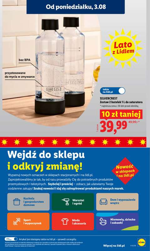 Lidl - gazetka promocyjna Oferta od poniedziałku od poniedziałku 03.08 do środy 05.08 - strona 37