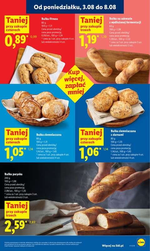 Lidl - gazetka promocyjna Oferta od poniedziałku od poniedziałku 03.08 do środy 05.08 - strona 63