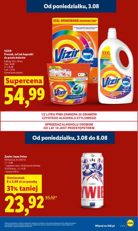 Lidl - gazetka promocyjna Oferta od poniedziałku od poniedziałku 03.08 do środy 05.08 - strona 23