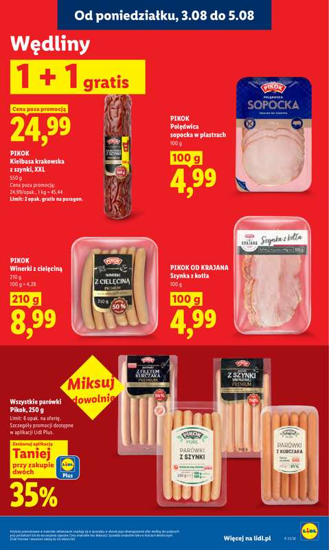 Lidl - gazetka promocyjna Oferta od poniedziałku od poniedziałku 03.08 do środy 05.08 - strona 69