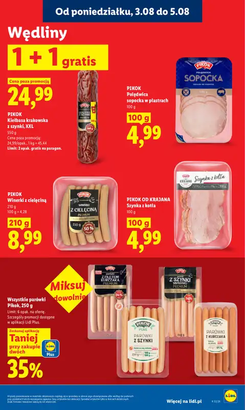 Lidl - gazetka promocyjna Oferta od poniedziałku od poniedziałku 03.08 do środy 05.08 - strona 69