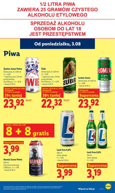 Lidl - gazetka promocyjna Oferta od poniedziałku od poniedziałku 03.08 do środy 05.08 - strona 77