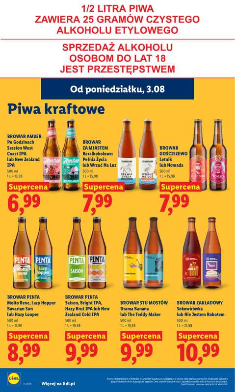 Lidl - gazetka promocyjna Oferta od poniedziałku od poniedziałku 03.08 do środy 05.08 - strona 78