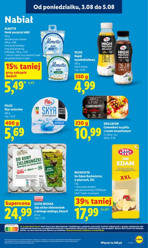 Lidl - gazetka promocyjna Oferta od poniedziałku od poniedziałku 03.08 do środy 05.08 - strona 71