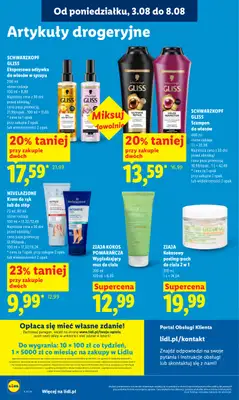 Lidl - gazetka promocyjna Oferta od poniedziałku od poniedziałku 03.08 do środy 05.08 - strona 88