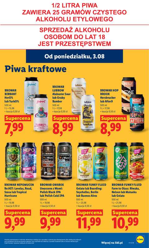 Lidl - gazetka promocyjna Oferta od poniedziałku od poniedziałku 03.08 do środy 05.08 - strona 79
