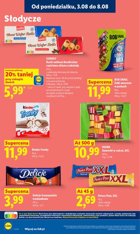 Lidl - gazetka promocyjna Oferta od poniedziałku od poniedziałku 03.08 do środy 05.08 - strona 82