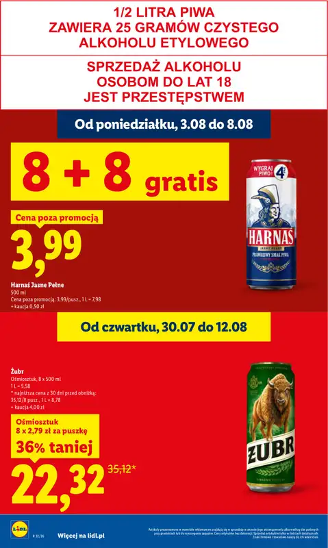 Lidl - gazetka promocyjna Oferta od poniedziałku od poniedziałku 03.08 do środy 05.08 - strona 22