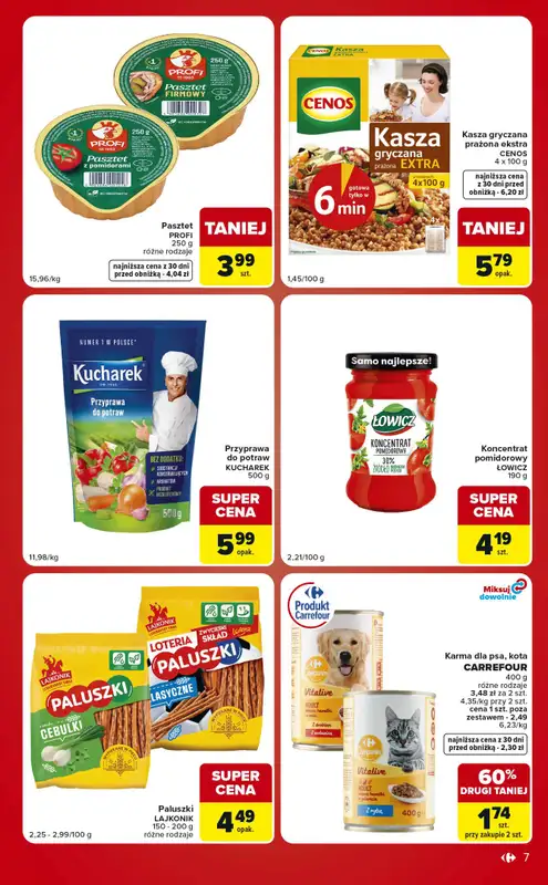 Carrefour Market - gazetka promocyjna Gazetka Ekspresowe zakupy od wtorku 04.08 do poniedziałku 10.08 - strona 7