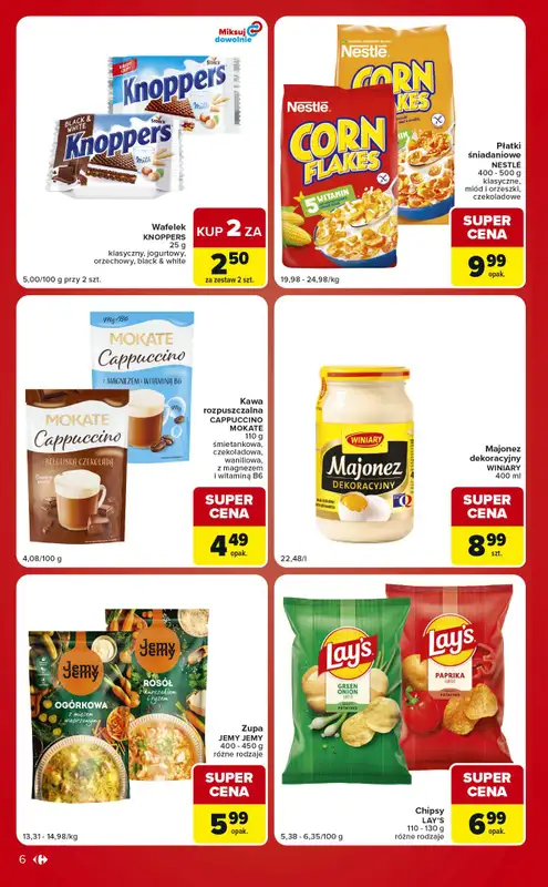Carrefour Market - gazetka promocyjna Gazetka Ekspresowe zakupy od wtorku 04.08 do poniedziałku 10.08 - strona 6