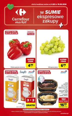 Carrefour Market - gazetka promocyjna Gazetka Ekspresowe zakupy od wtorku 04.08 do poniedziałku 10.08