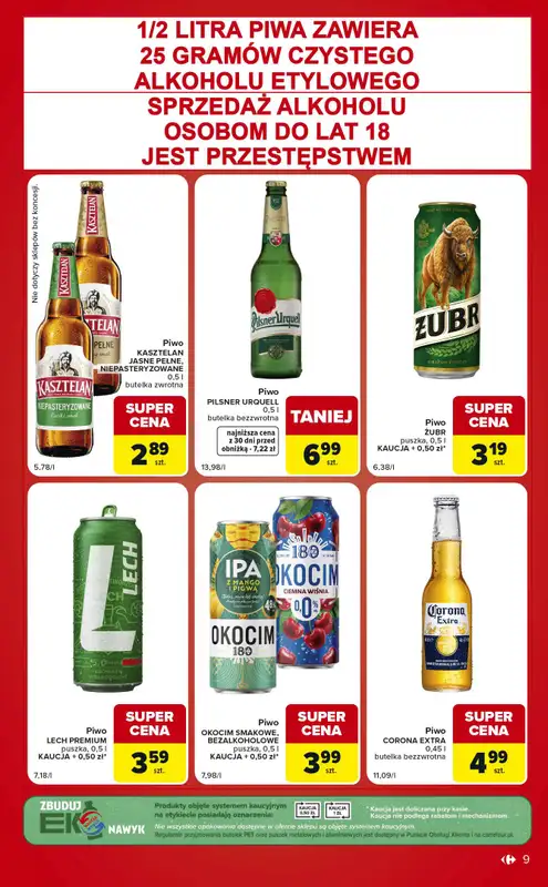 Carrefour Market - gazetka promocyjna Gazetka Ekspresowe zakupy od wtorku 04.08 do poniedziałku 10.08 - strona 9