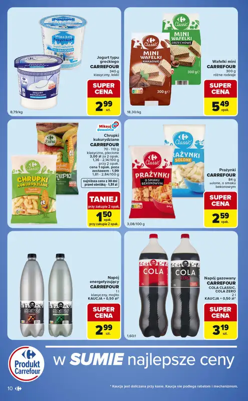 Carrefour Market - gazetka promocyjna Gazetka Ekspresowe zakupy od wtorku 04.08 do poniedziałku 10.08 - strona 10