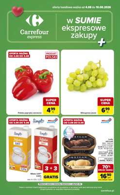 Carrefour Express - gazetka promocyjna Gazetka Express od wtorku 04.08 do poniedziałku 10.08