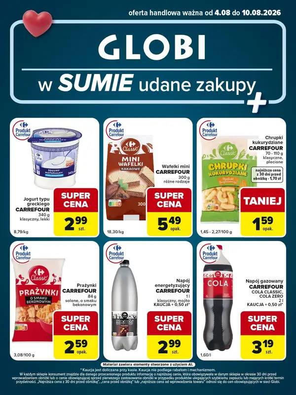 Globi - gazetka promocyjna Gazetka Globi od wtorku 04.08 do poniedziałku 10.08 - strona 2