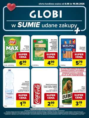 Globi - gazetka promocyjna Gazetka Globi od wtorku 04.08 do poniedziałku 10.08