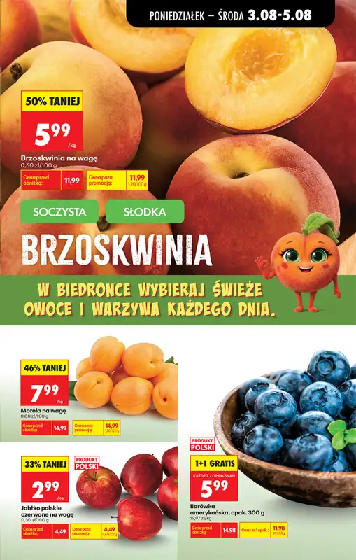 Biedronka - gazetka promocyjna Od poniedziałku od poniedziałku 03.08 do soboty 08.08 - strona 21