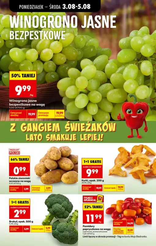Biedronka - gazetka promocyjna Od poniedziałku od poniedziałku 03.08 do soboty 08.08 - strona 20