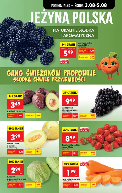 Biedronka - gazetka promocyjna Od poniedziałku od poniedziałku 03.08 do soboty 08.08 - strona 19