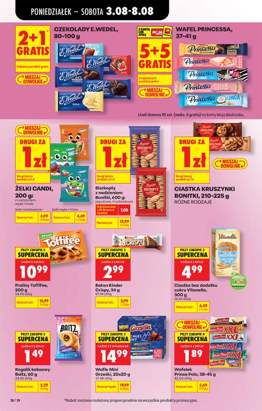 Biedronka - gazetka promocyjna Od poniedziałku od poniedziałku 03.08 do soboty 08.08 - strona 52