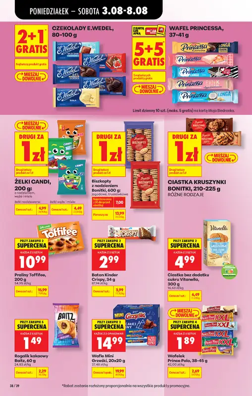 Biedronka - gazetka promocyjna Od poniedziałku od poniedziałku 03.08 do soboty 08.08 - strona 52
