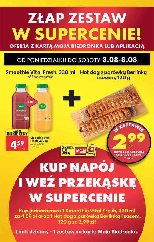 Biedronka - gazetka promocyjna Od poniedziałku od poniedziałku 03.08 do soboty 08.08 - strona 34