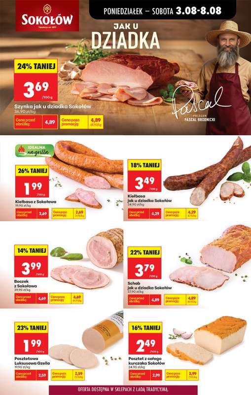 Biedronka - gazetka promocyjna Od poniedziałku, Z ladą tradycyjną od poniedziałku 03.08 do soboty 08.08 - strona 25
