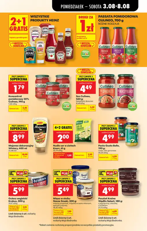 Biedronka - gazetka promocyjna Od poniedziałku, Z ladą tradycyjną od poniedziałku 03.08 do soboty 08.08 - strona 49