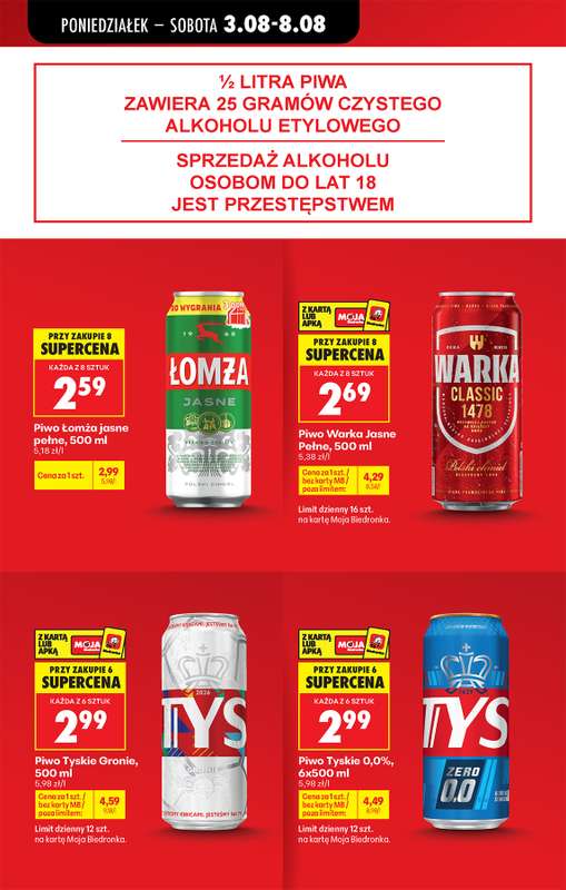 Biedronka - gazetka promocyjna Od poniedziałku, Z ladą tradycyjną od poniedziałku 03.08 do soboty 08.08 - strona 15