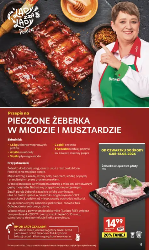 Delikatesy Centrum - gazetka promocyjna Gazetka od czwartku 06.08 do środy 12.08 - strona 15