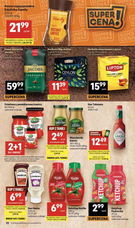 Delikatesy Centrum - gazetka promocyjna Gazetka od czwartku 06.08 do środy 12.08 - strona 22