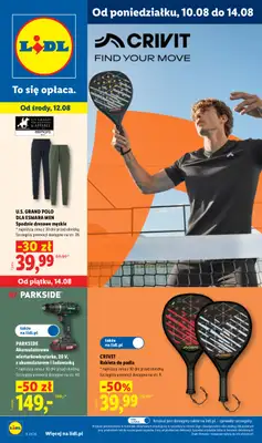 Lidl - gazetka promocyjna Katalog od 10.08 do 14.08 od poniedziałku 10.08 do piątku 14.08