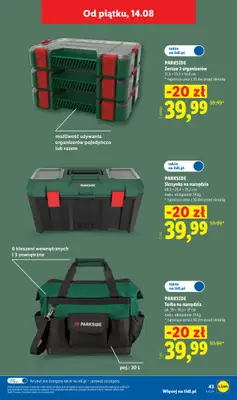 Lidl - gazetka promocyjna Katalog od 10.08 do 14.08 od poniedziałku 10.08 do piątku 14.08 - strona 53