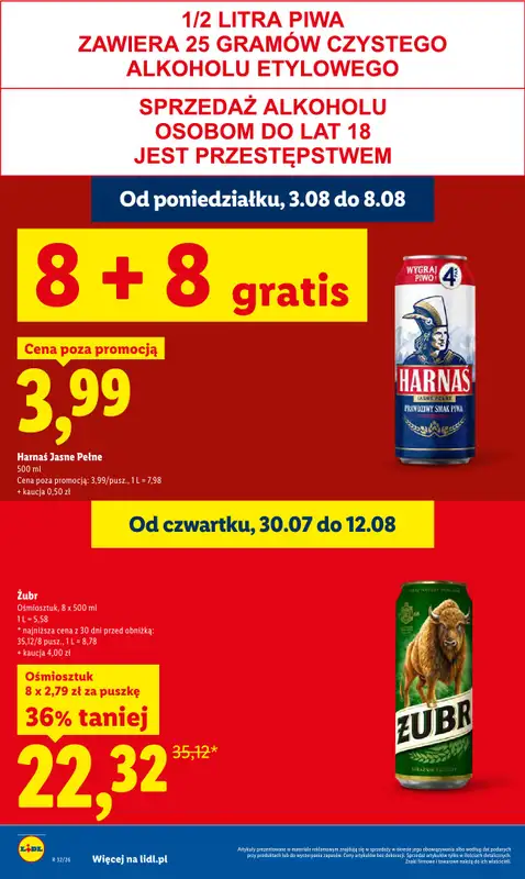 Lidl - gazetka promocyjna Oferta od poniedziałku od poniedziałku 03.08 do środy 05.08 - strona 22